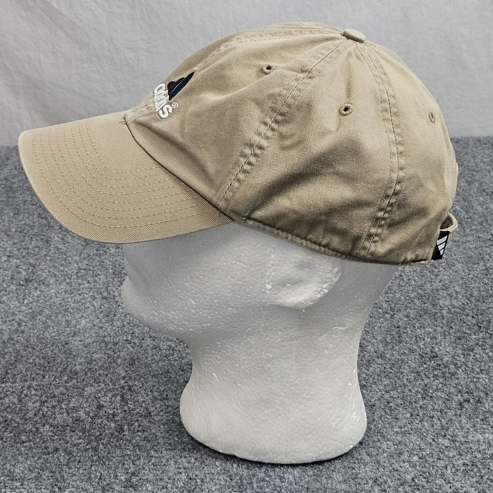Adidas‎ Hat Strapback Cap Beige Blue Logo Sporty Dad Cap Casual Minimal Utility